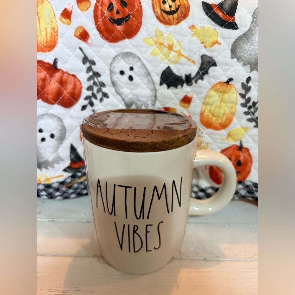 Rae Dunn Autumn Vibes Mug with Lid